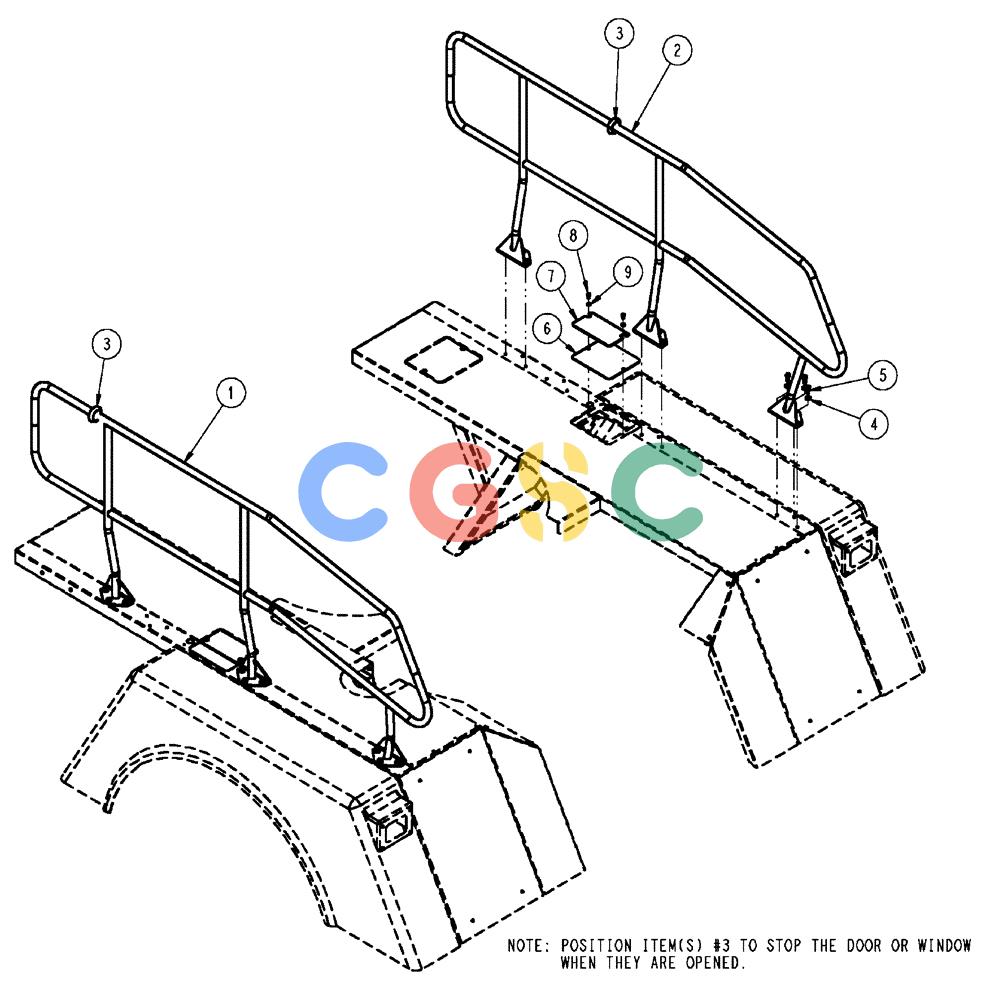 凯斯零件查询(FLX4010) - FLOATER (8/04-8/06) (04-010) - HANDRAIL GROUP, FLEXAIR Case Agriculture