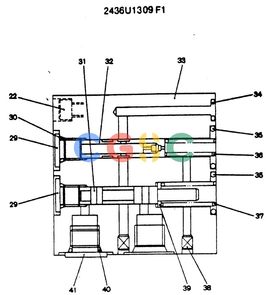 神钢零件查询(MD140C) - EXCAVATOR ASN YPU00501 (1/80-12/06) (12-010) - VALVE ASSY, REDUCTION Kobelco