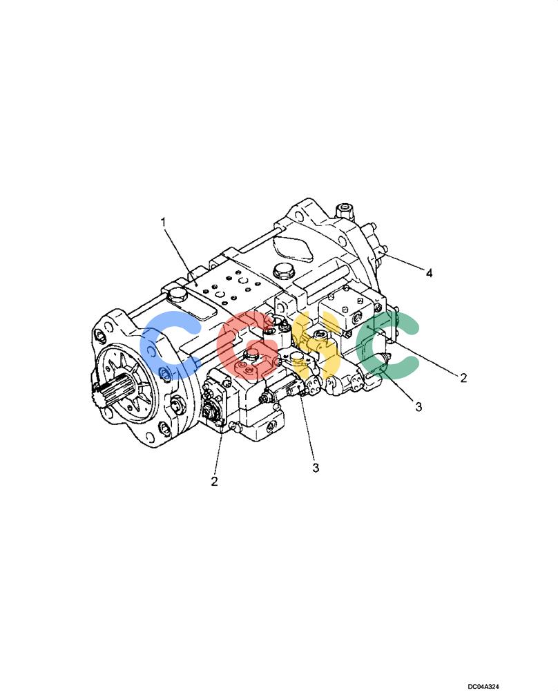 纽荷兰零件查询(EH215) - CRAWLER EXCAVATOR (9/03-) (08 -56[00]) - PUMP ASSY New Holland Constructuion