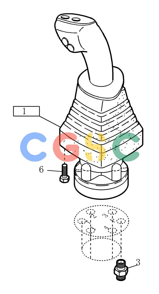 纽荷兰零件查询(EC215) - CRAWLER EXCAVATOR (11/99-) (23.270[005]) - SERVO VALVE INSTALL.MATERIAL LEFT-HAND (S/N 721690-UP) New Holland Constructuion