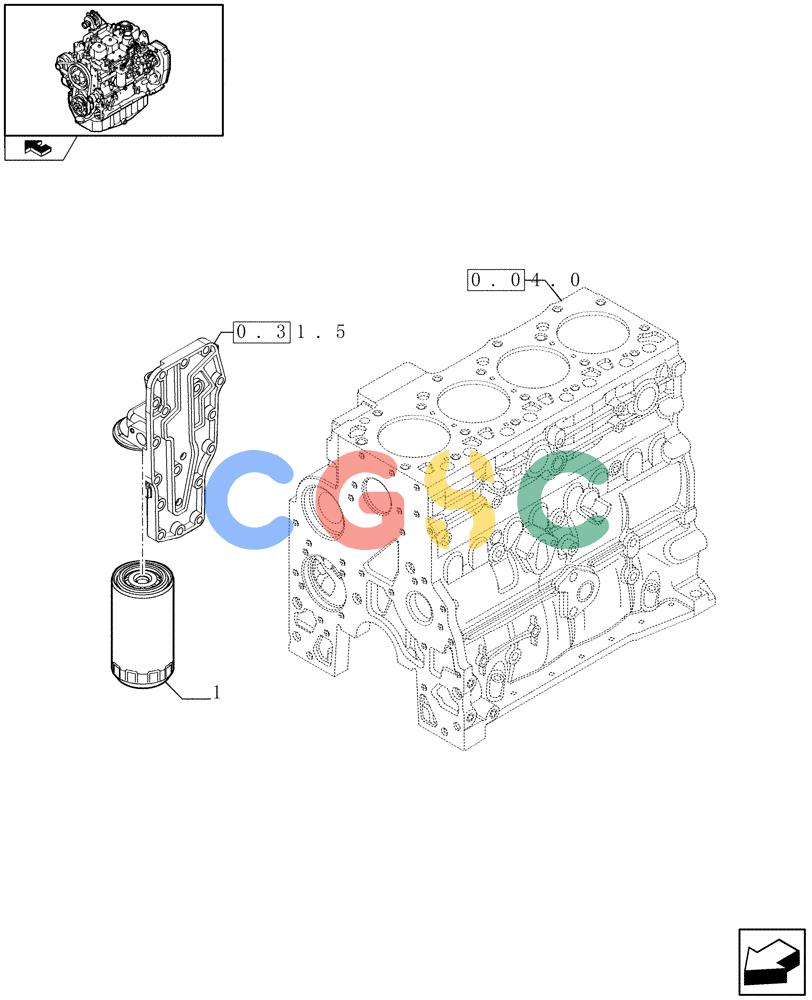 神钢零件查询(F4GE9484A J600) - ENGINE 504120790 - 87052264 (1/07-12/10) (0.30.2) - OIL FILTERS - ENGINE (2852525) Kobelco