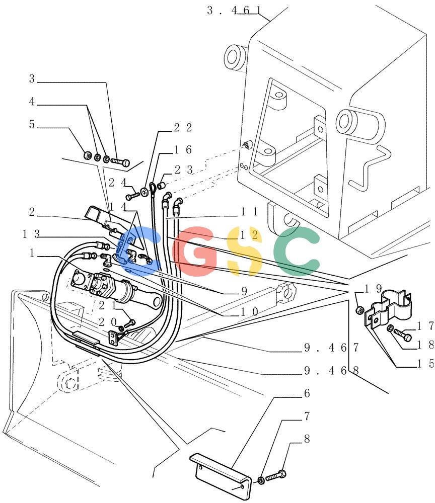 纽荷兰零件查询(DC180PS) - CRAWLER DOZER (11/00-) (9.470[01]) - TILT CYLINDER - FRONT IMPLEMENT - VERSION (01-02) - OPTIONAL CODE 76040980 New Holland Constructuion