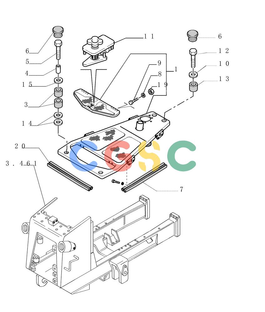 纽荷兰零件查询(D150) - CRAWLER DOZER (1/05-) (5.601[03]) - HOODS New Holland Constructuion