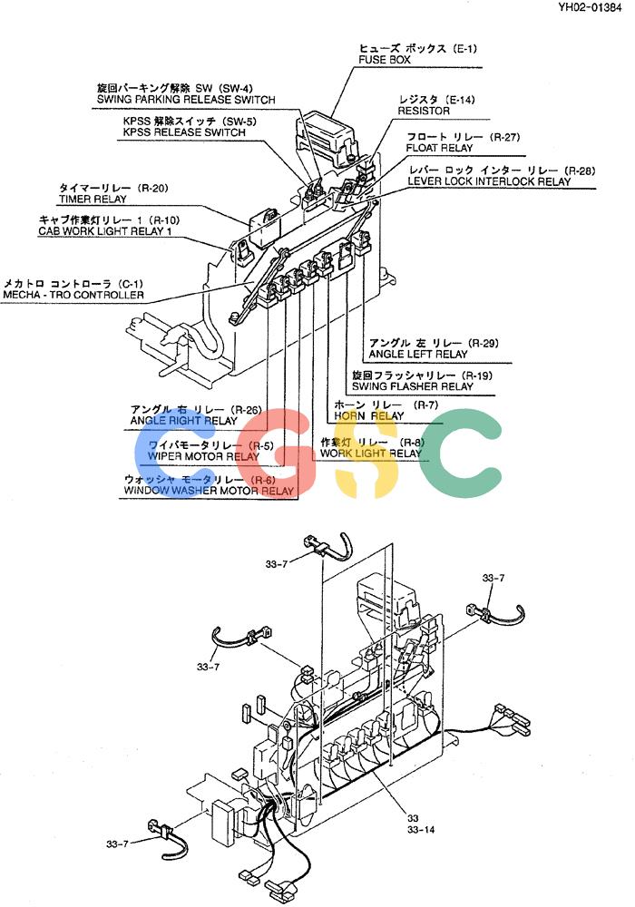 神钢零件查询(ED150) - BLADE RUNNER EXCAVATOR/DOZER ASN YH02-01384 (4/02-12/03) (01-013[2]) - CONTROLLER GROUP Kobelco