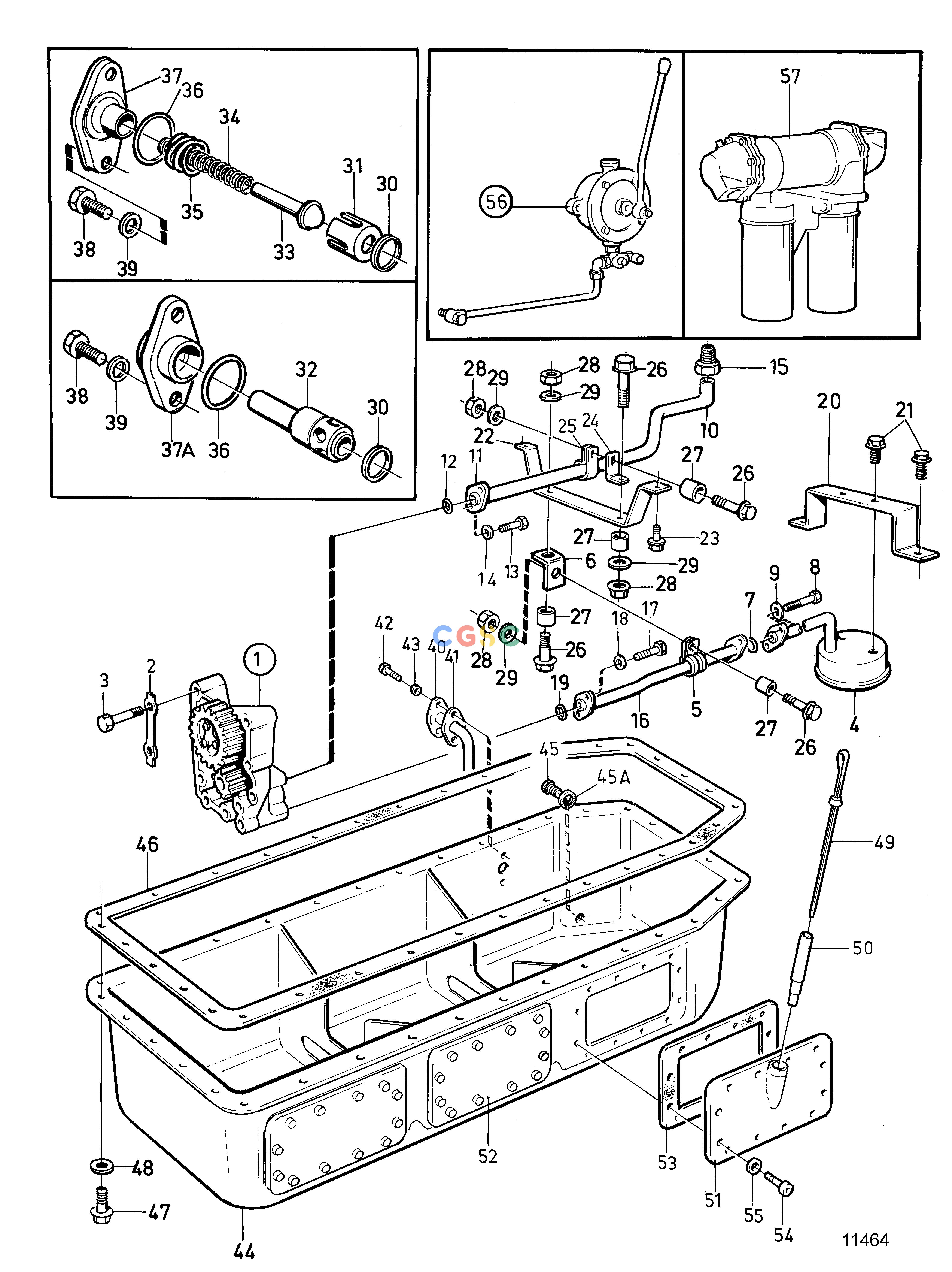 沃尔沃零件查询TMD100CEngineLUBRICATING SYSTEMEPC Volvo Penta Parts catalog