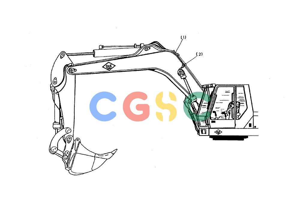 纽荷兰零件查询(EC450) - CRAWLER EXCAVATOR (SN: 750001-UP) (11/99-) (60.160[002]) - HYDRAULIC SYSTEM MONOBLOC BOOM 7,7M (S/N 750001-750017) New Holland Constructuion