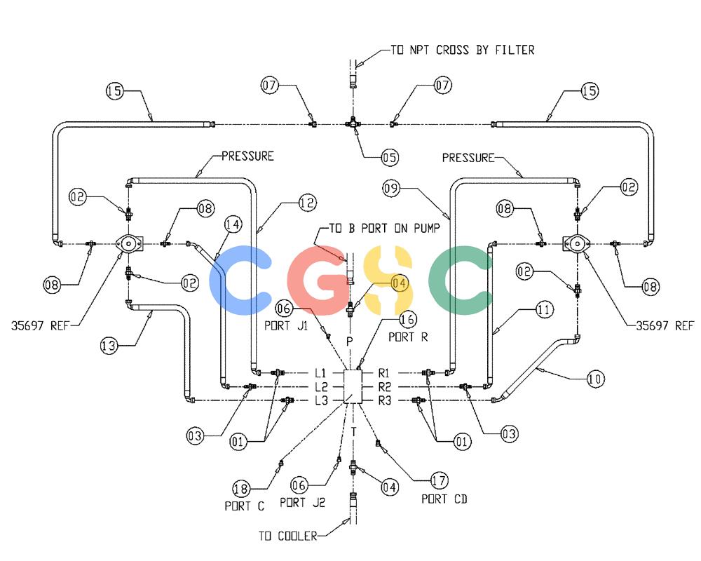 凯斯零件查询(437) - FLEX-AIR APPLICATOR (5/98-2/99) (06-017) - FAN LOOP FITTING Case Agriculture