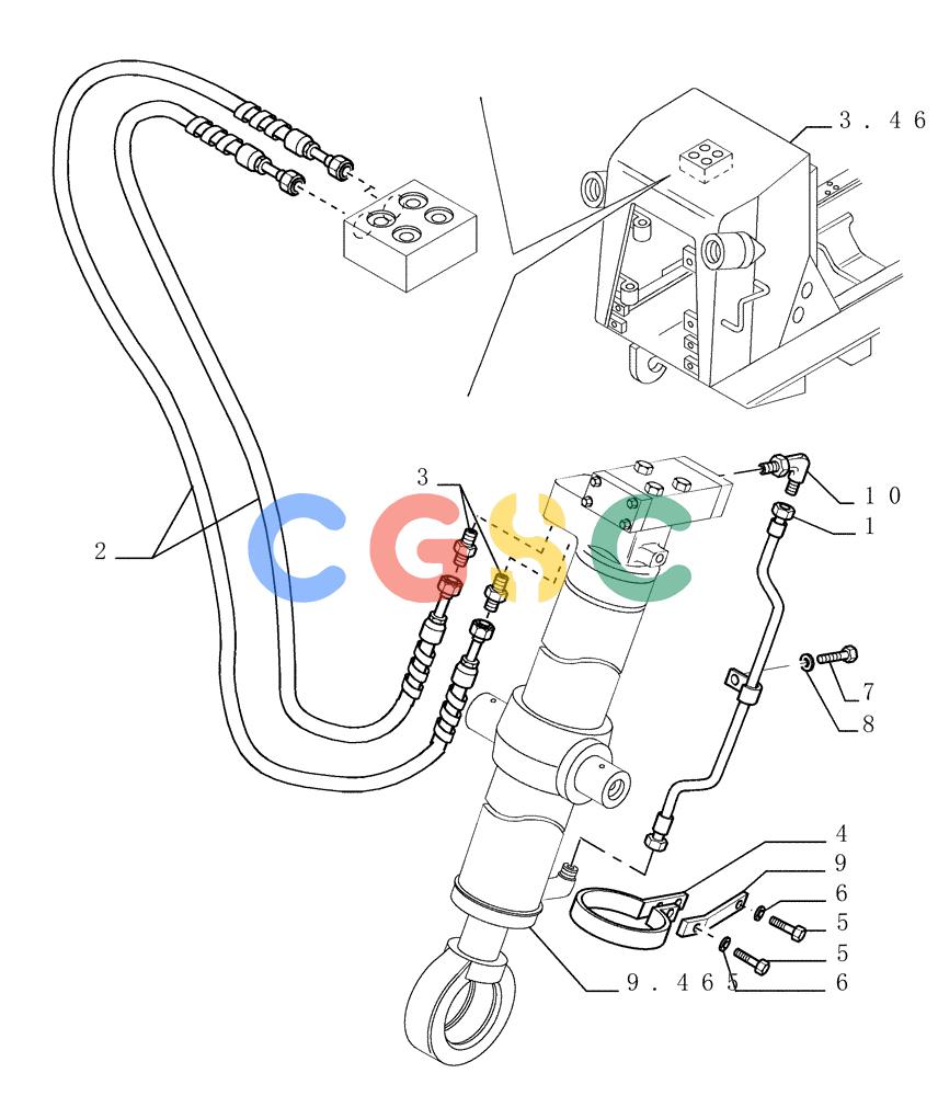 纽荷兰零件查询(DC150PS) - CRAWLER DOZER (9.477[02]) - HYDRAULIC FUNCTION - BD - OPTIONAL CODE 76076650 New Holland Constructuion