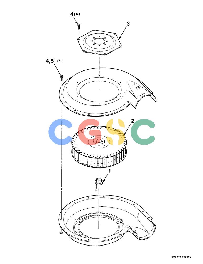 凯斯零件查询(8575) - KNOTTER BLOWER KIT (1/98-12/00) (9-08) - BLOWER ASSEMBLY Case Agriculture