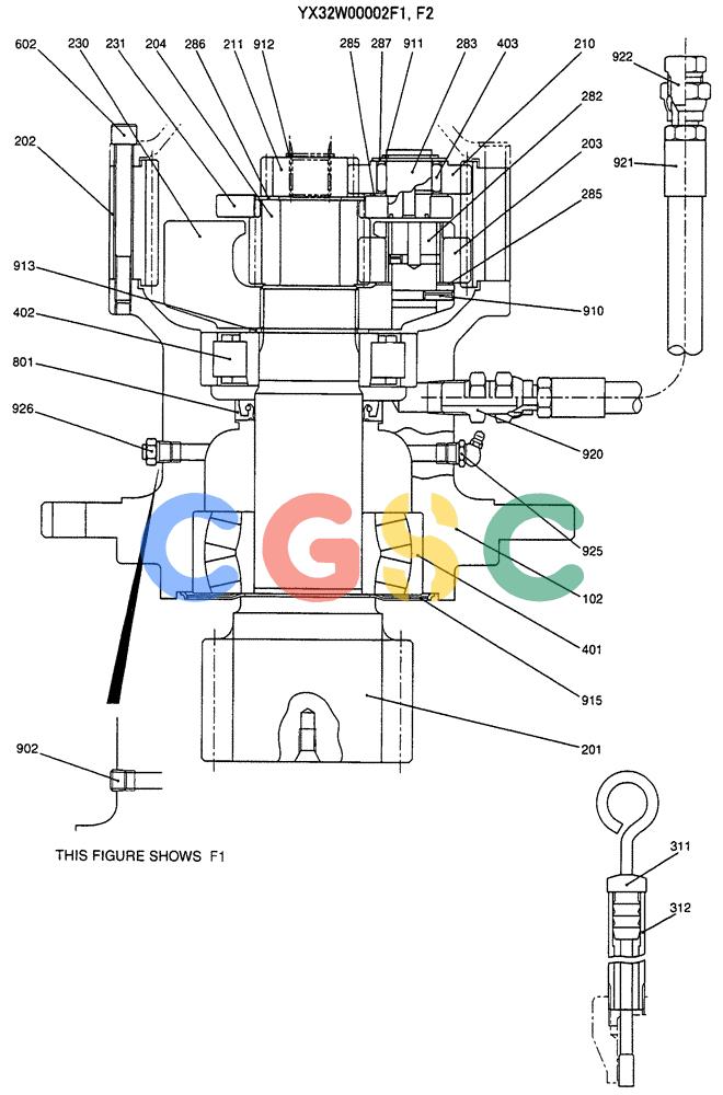 纽荷兰零件查询(E135SR) - CRAWLER EXCAVATOR ASN YY04-06254 (07-049) - REDUCTION ASSY (SWING) New Holland Constructuion
