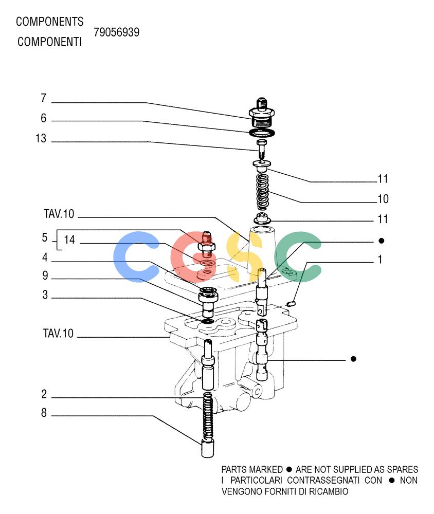纽荷兰零件查询(FL145) - CRAWLER LOADER (N.A. VERSION) (11/98-) (1.211[11]) - TRANSMISSION - CONTROL VALVE New Holland Constructuion