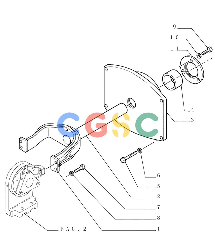 纽荷兰零件查询(DC180PS) - CRAWLER DOZER (11/00-) (2.346[03]) - TRACK IDLER - YOKE New Holland Constructuion