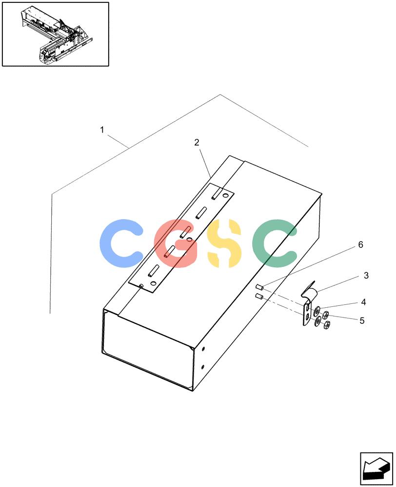 凯斯零件查询(SB551) - SMALL SQUARE BALER (9/08-12/15) (88.100.01) - TOOL BOX Case Agriculture