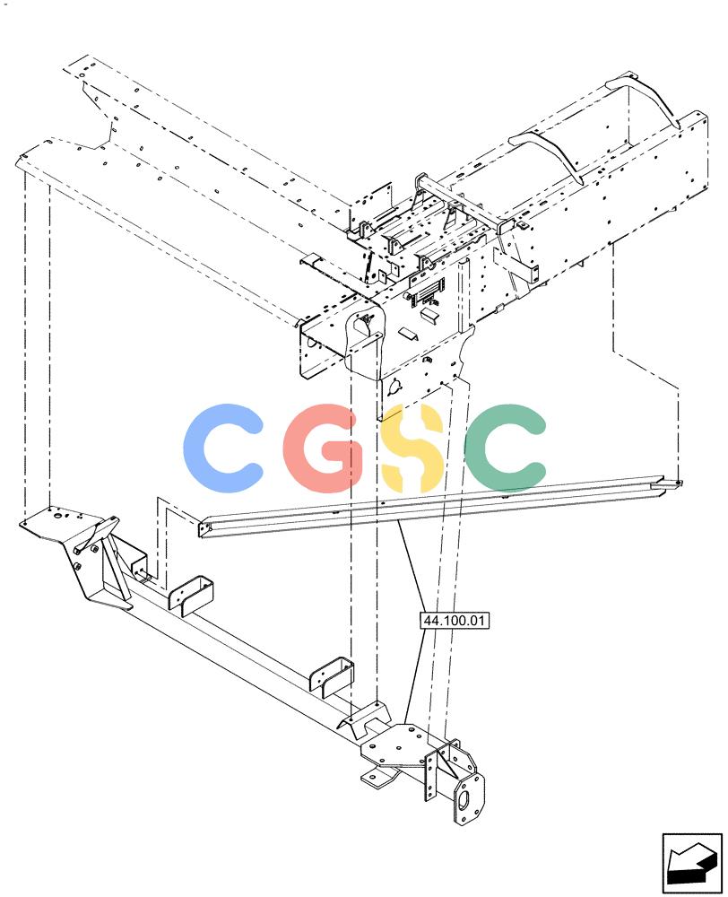 凯斯零件查询(SB541C) - SMALL SQUARE BALER (9/09-12/10) (00.000.44) - PICTORIAL INDEX, AXLE Case Agriculture