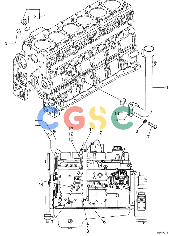 纽荷兰零件查询(DC95) - CRAWLER DOZER (8/04-) (02-30) - ENGINE, OIL New Holland Constructuion