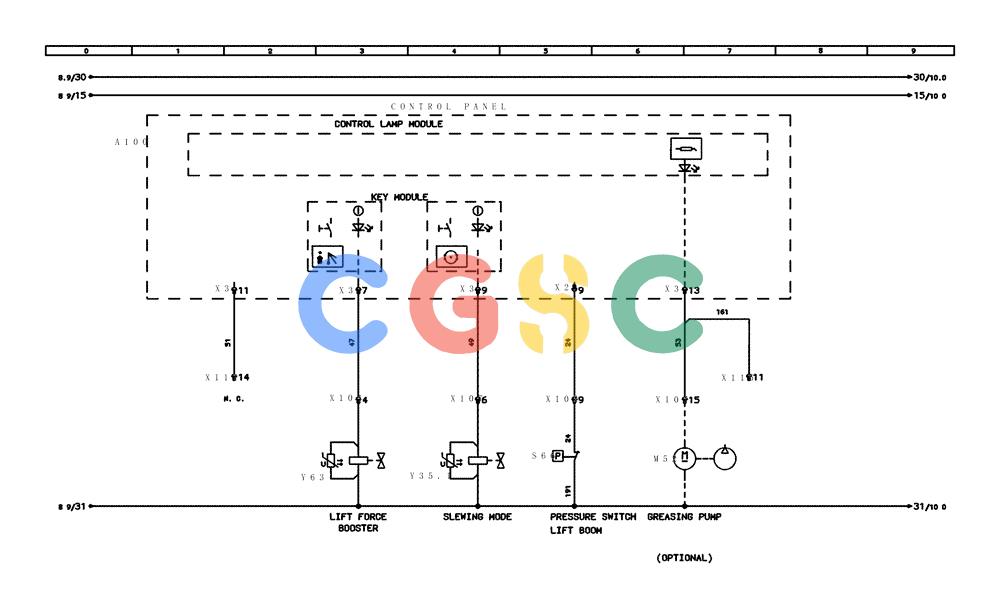 纽荷兰零件查询(EC215) - CRAWLER EXCAVATOR (11/99-) (31.050[009]) - ELECTRICAL COMPON. I.CIRCUIT DIAGRAM New Holland Constructuion