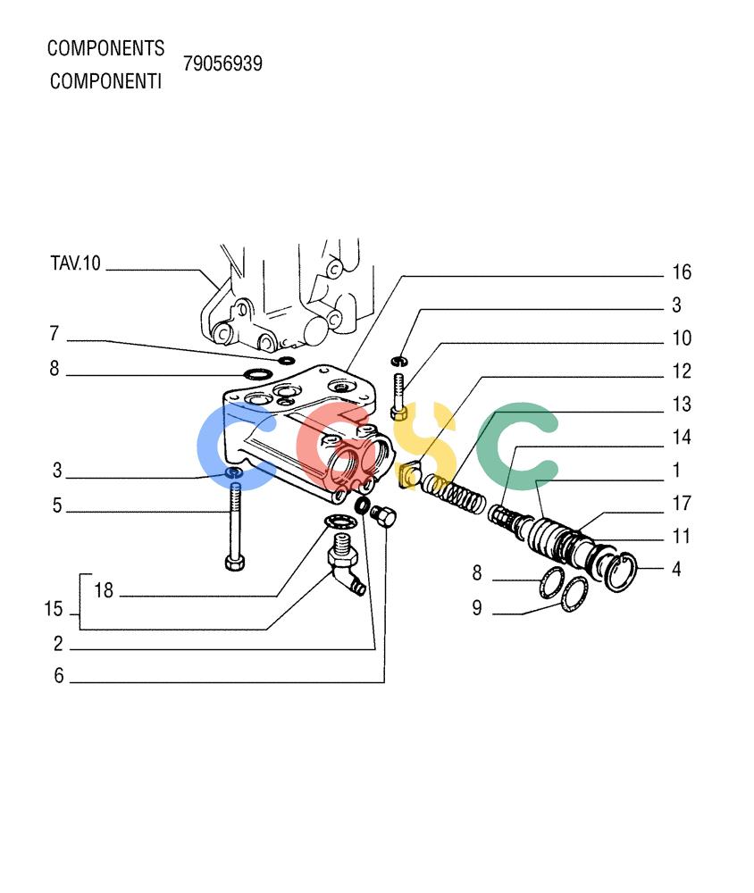 纽荷兰零件查询(FL145) - CRAWLER LOADER (N.A. VERSION) (11/98-) (1.211[12]) - TRANSMISSION - CONTROL VALVE New Holland Constructuion