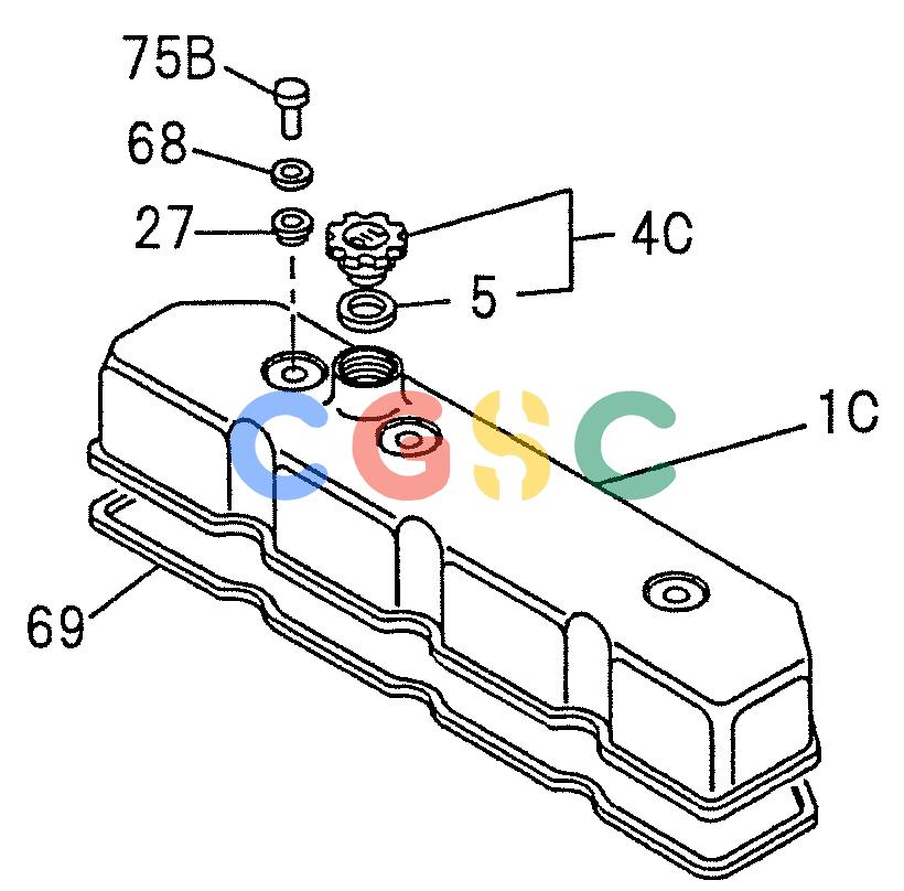 纽荷兰零件查询(E200SRLC) - CRAWLER EXCAVATOR BTW LA04-01506 - LA04-01625 (08-002) - CYLINDER HEAD COVER New Holland Constructuion