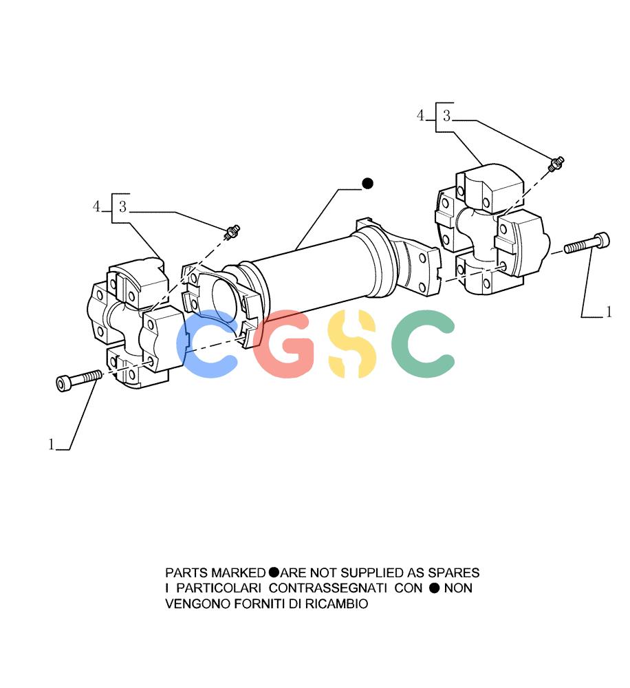 纽荷兰零件查询(D150) - CRAWLER DOZER (1/05-) (1.204[02]) - DRIVE SHAFT - COMPONENTS New Holland Constructuion