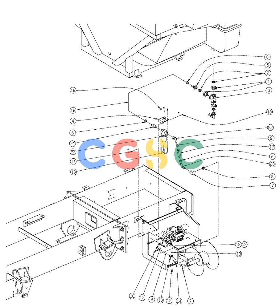 凯斯零件查询(810) - FLEX-AIR APPLICATOR - 2009 (9/09-12/11) (12-012) - PRESSURE WASHER W/WET KIT PLUMBING Case Agriculture