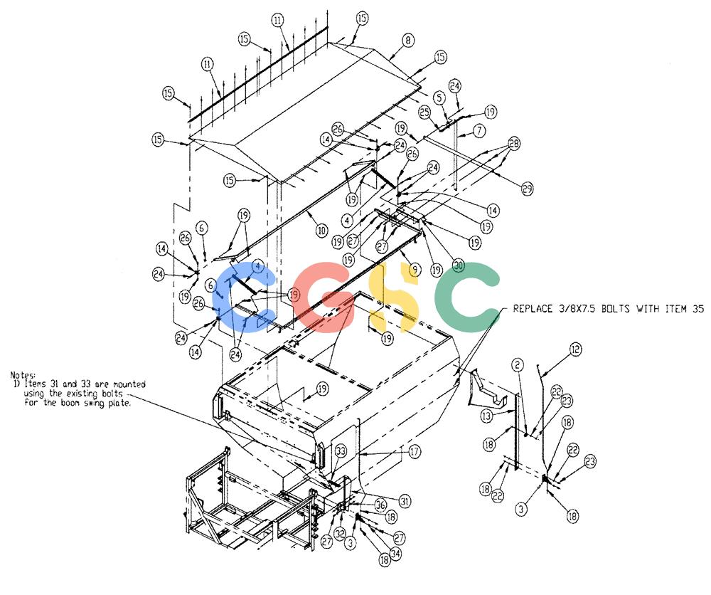 凯斯零件查询(810) - FLEX-AIR APPLICATOR - 2009 (9/09-12/11) (14-001) - FLIPTOP GROUP, MID Case Agriculture
