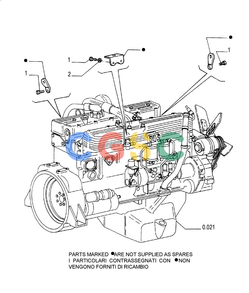 纽荷兰零件查询(FD175) - CRAWLER DOZER (N.A. VERSION)(S/N 061640 & AFTER) (1/93-) (0.450[01]) - HOOKS - ENGINE New Holland Constructuion