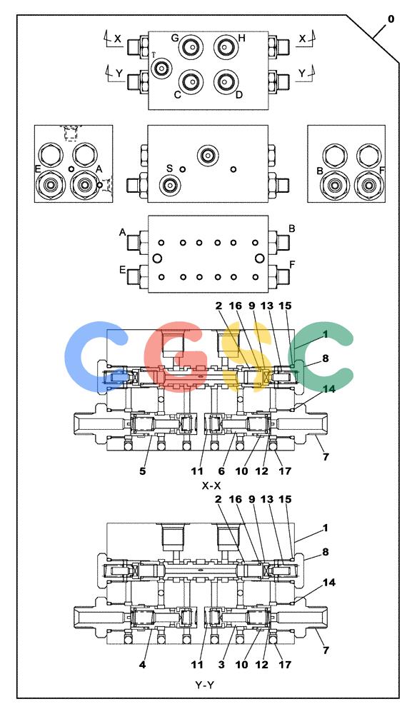 纽荷兰零件查询(E805) - CRAWLER EXCAVATOR TIER 3 (7/06-) (08-257-00[01]) - CUSHION VALVE - PILOT New Holland Constructuion