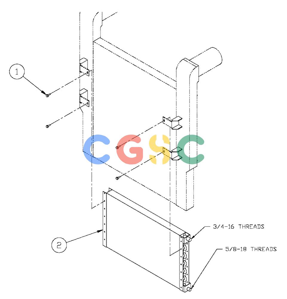 凯斯零件查询(FLX3330B) - FLOATER (12/99-9/02) (01-009) - CONDENSER GROUP (FLX3300B CASE ENGINE & FLX3330B) Case Agriculture