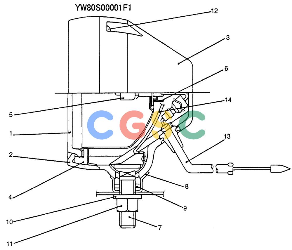 纽荷兰零件查询(E135SR) - CRAWLER EXCAVATOR ASN YY04-06254 (07-002) - LIGHT ASSY, P/N YW80S00001F1 New Holland Constructuion