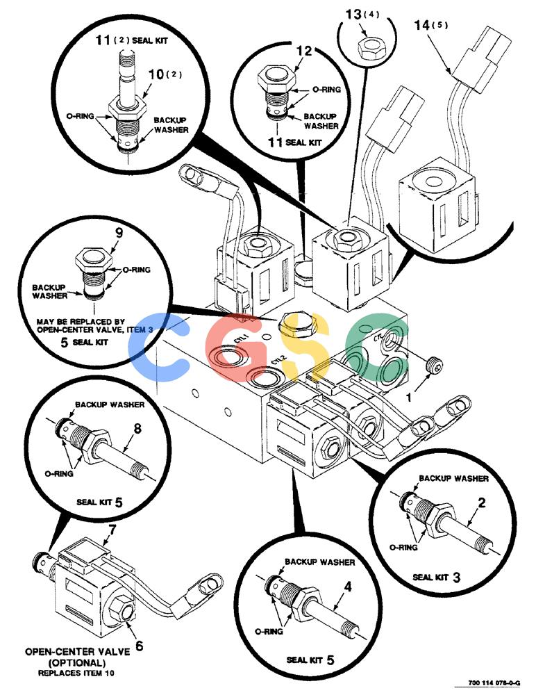 凯斯零件查询(8585) - CASE IH LARGE (3 X 4) RECTANGLER BALER (1/98-12/00) (8-04) - HYDRAULIC CONTROL VALVE ASSEMBLY, BALE DENSITY, 700720038 VALVE ASSEMBLY COMPLETE Case Agriculture