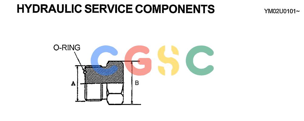 神钢零件查询(SK160LC) - DYNAMIC ACERA EXCAVATOR 11/2000 ASN YM02U0101 (11/00-12/02) (00-008) - HYDRAULIC SERVICE COMPONENTS Kobelco