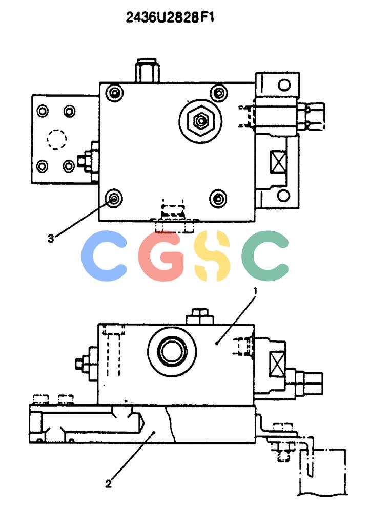 神钢零件查询(SK130LC) - EXCAVATOR BTW YPU1001 - YPU2000 (1/98-12/98) (12-041) - VALVE ASSY HOLDING (2436U2828F1) Kobelco