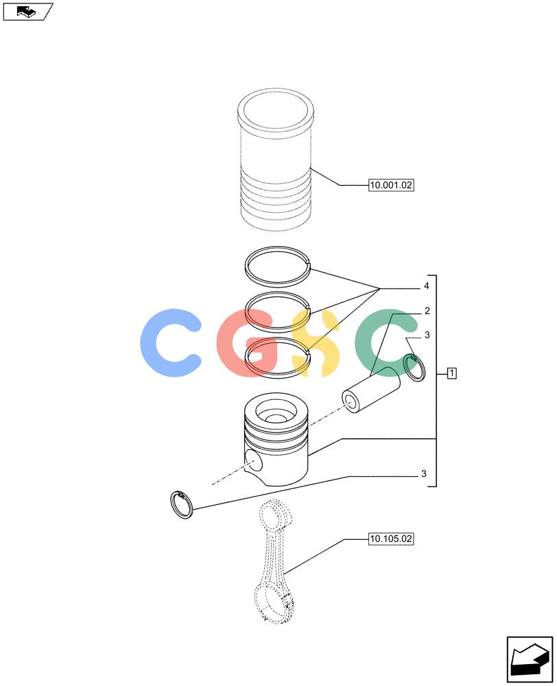 神钢零件查询(F4HFE613S A002) - ENGINE 504375985 - YN02P00080P1 (9/10-) (10.105.01) - SHORT BLOCK - PISTON - ENGINE (5801371818 - 84364070) Kobelco
