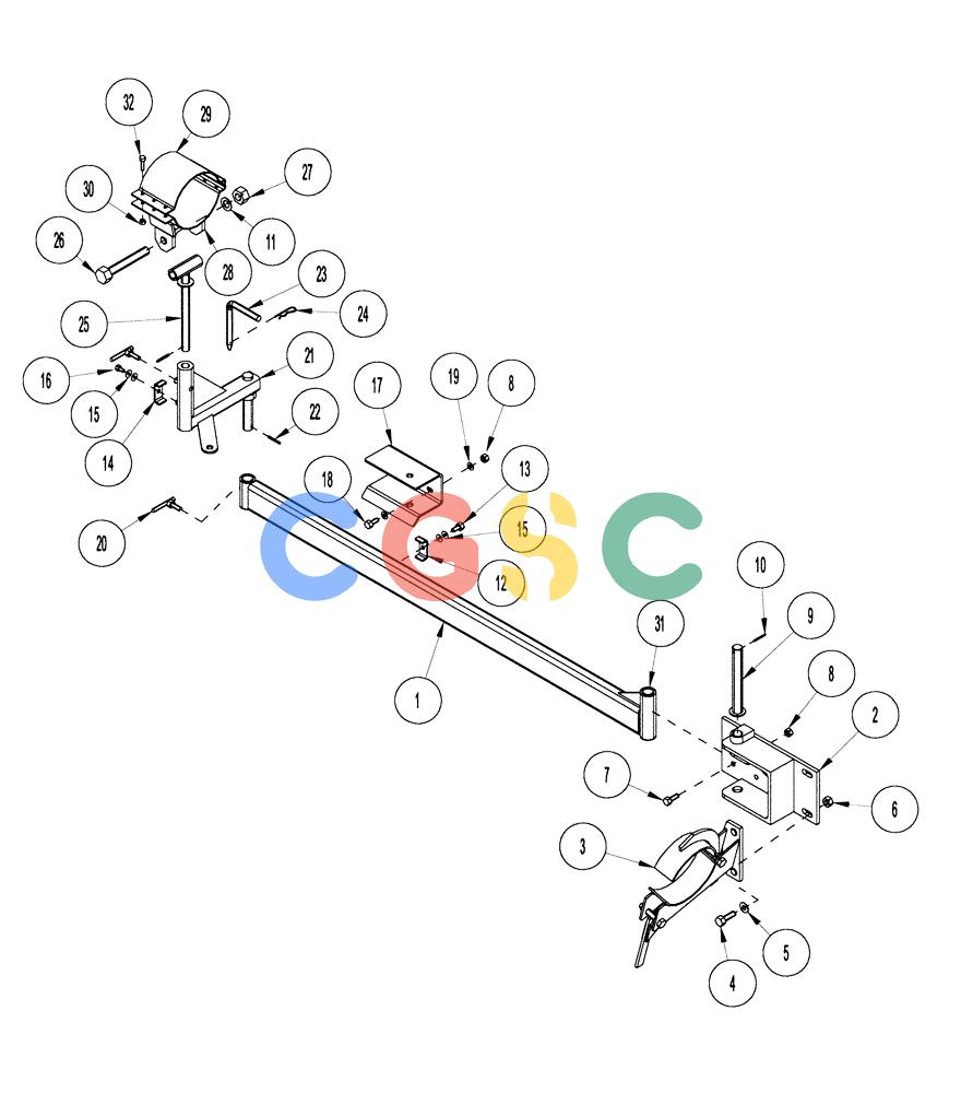 凯斯零件查询(1124) - CONCORD AIR SYSTEM (5/99-12/00) (E39) - AUGER MOUNT Case Agriculture