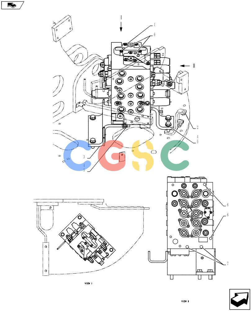 纽荷兰零件查询(E135BSRLC) - CRAWLER EXCAVATOR ASN YH06-08001 (01-017[01]) - VALVE INSTALLATION New Holland Constructuion