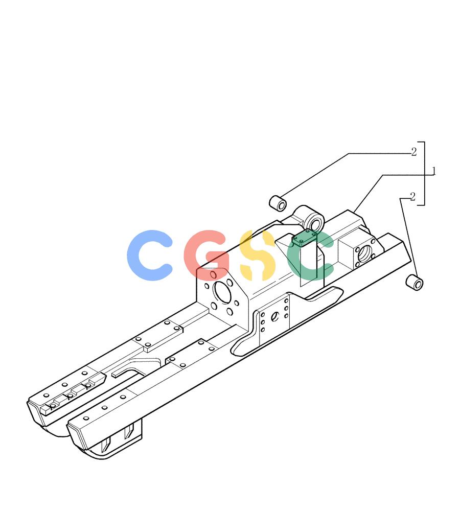 纽荷兰零件查询(DC150.B) - CRAWLER DOZER TIER 2 (3/03-) (2.340[01B]) - TRACK FRAME - 8 ROLLERS LGP - VERSION (03) New Holland Constructuion