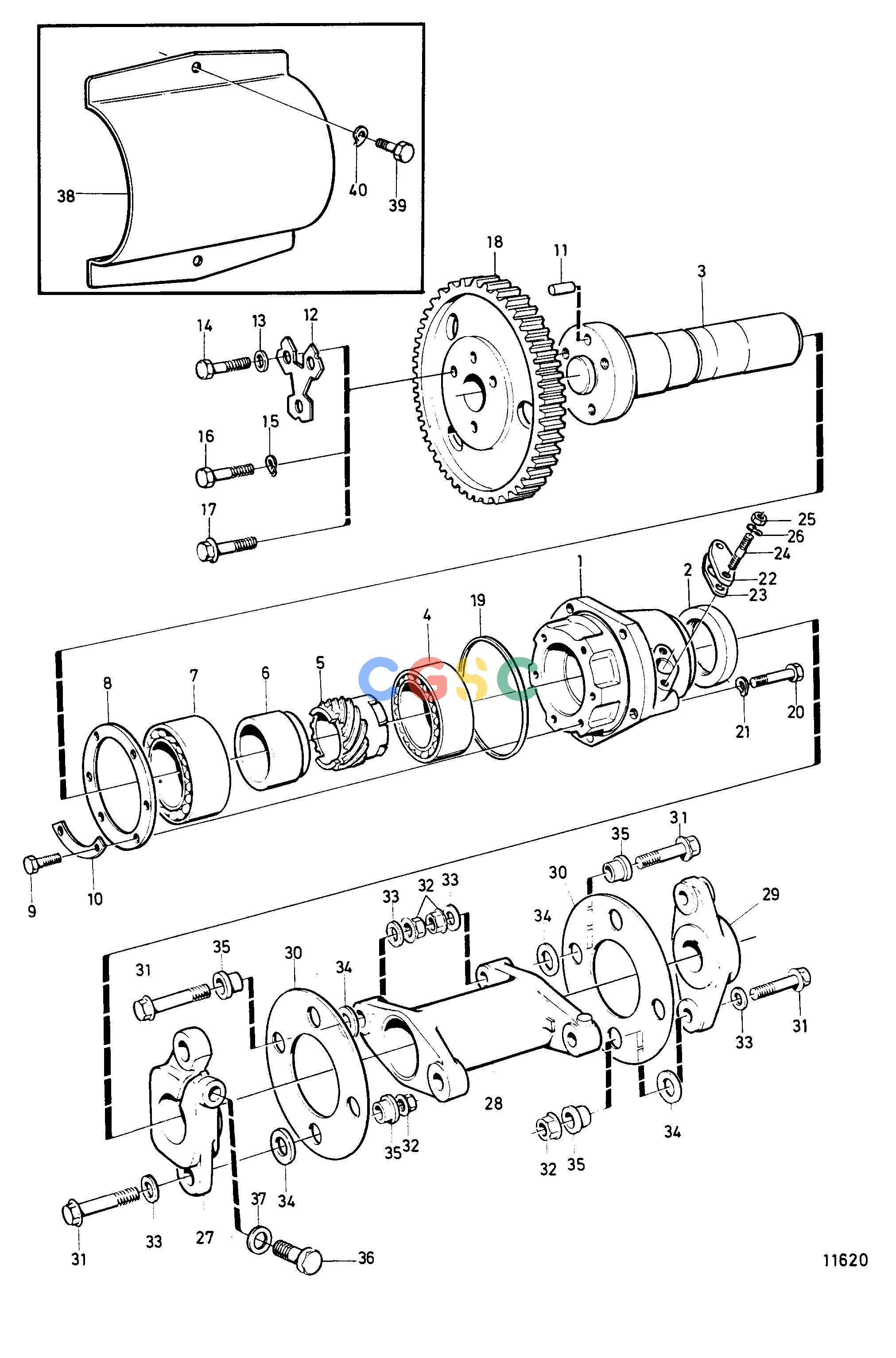 沃尔沃零件查询TMD121C; TAMD121C; TAMD121D; TAMD122C; TAMD122DFuel SystemCoupling for Fuel Injection Pump with Cover: BEPC Volvo Penta Parts catalog