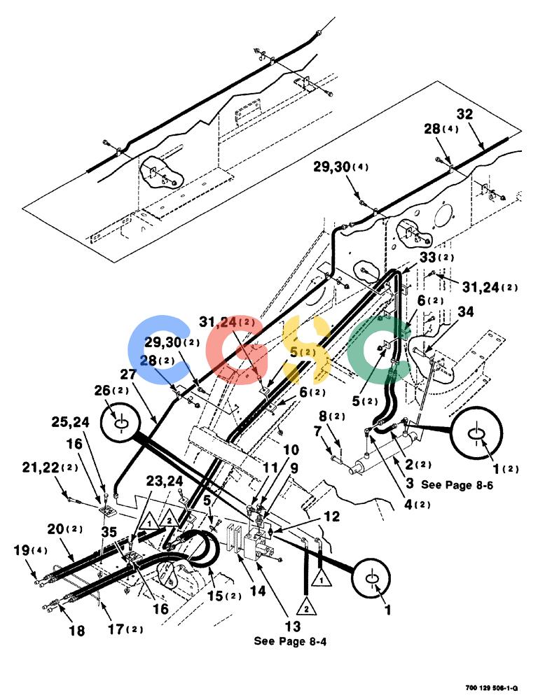 凯斯零件查询(8575) - CASE IH MID-SIZE RECTANGULAR BALER (NORTH AMERICA) (1/95-12/00) (08-002) - HYDRAULIC ASSEMBLY-FRONT Case Agriculture