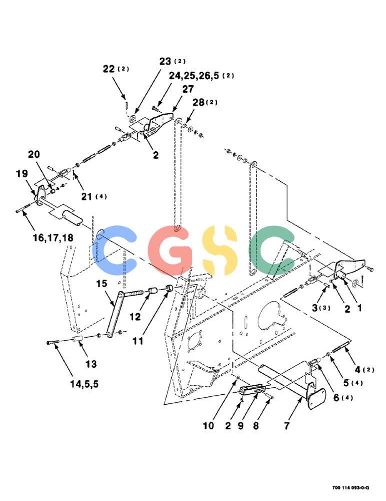 凯斯零件查询(8465) - CASE IH AUTO ROUND BALER (1/91-12/97) (3-12) - PICKUP LIFT ASSEMBLY Case Agriculture