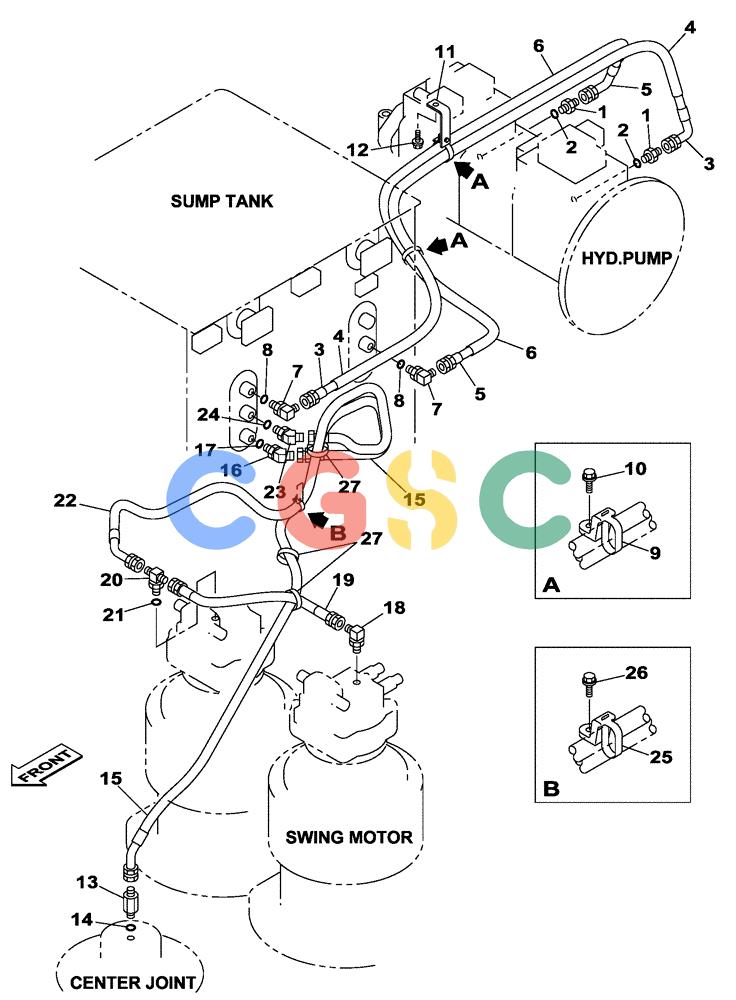 纽荷兰零件查询(E805) - CRAWLER EXCAVATOR TIER 3 (7/06-) (08-007-00[01]) - HYDRAULIC CIRCUIT - LEAK-OFF RETURN (WITHOUT VALVE, PRESSURE RELIEF) New Holland Constructuion