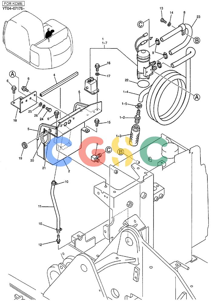 纽荷兰零件查询(E70SR) - MIDI CRAWLER EXCAVATOR ASN YT04-07175 (01-011) - PUMP ASSY, FUEL, P/N YT22P00003F1 New Holland Constructuion