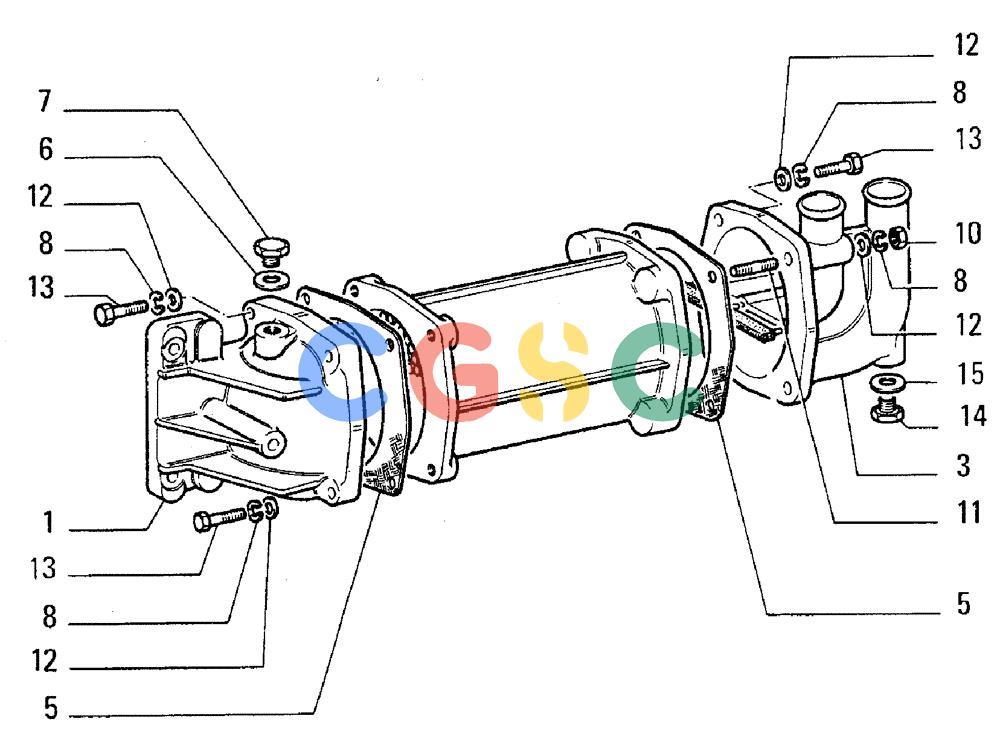 纽荷兰零件查询(FL5B) - CRAWLER LOADER (B2.21/1[001]) - HEAT EXCHANGER New Holland Constructuion