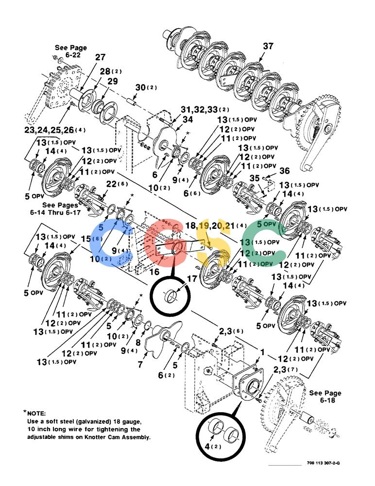 凯斯零件查询(8580) - CASE IH LARGE RECTANGULAR BALER (1/88-12/98) (06-10) - DRIVE AND CAM ASSEMBLY, PRODUCTION KNOTTER Case Agriculture