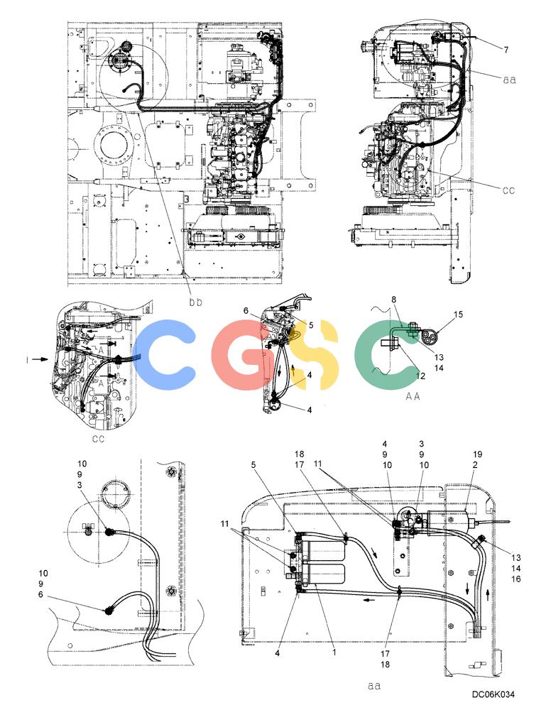 纽荷兰零件查询(E215B) - CRAWLER EXCAVATOR - TIER 3 (NA) - ASN N7DA21001 (1/07-) (1.010[00]) - FUEL LINES (YN21P00018F1), USED FROM DATE 03/10/2006 - 03/31/2008 New Holland Constructuion