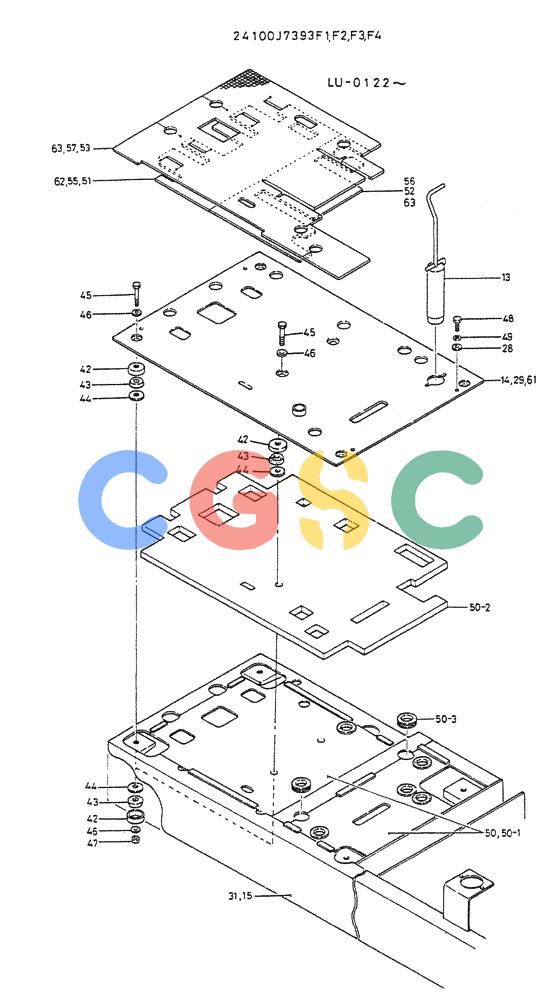 神钢零件查询(K935) - EXCAVATOR SUPPLEMENT ASN LU00154 (1/76-12/03) (03-004[01]) - CONTROL ASSY (FOR NORWAY) Kobelco
