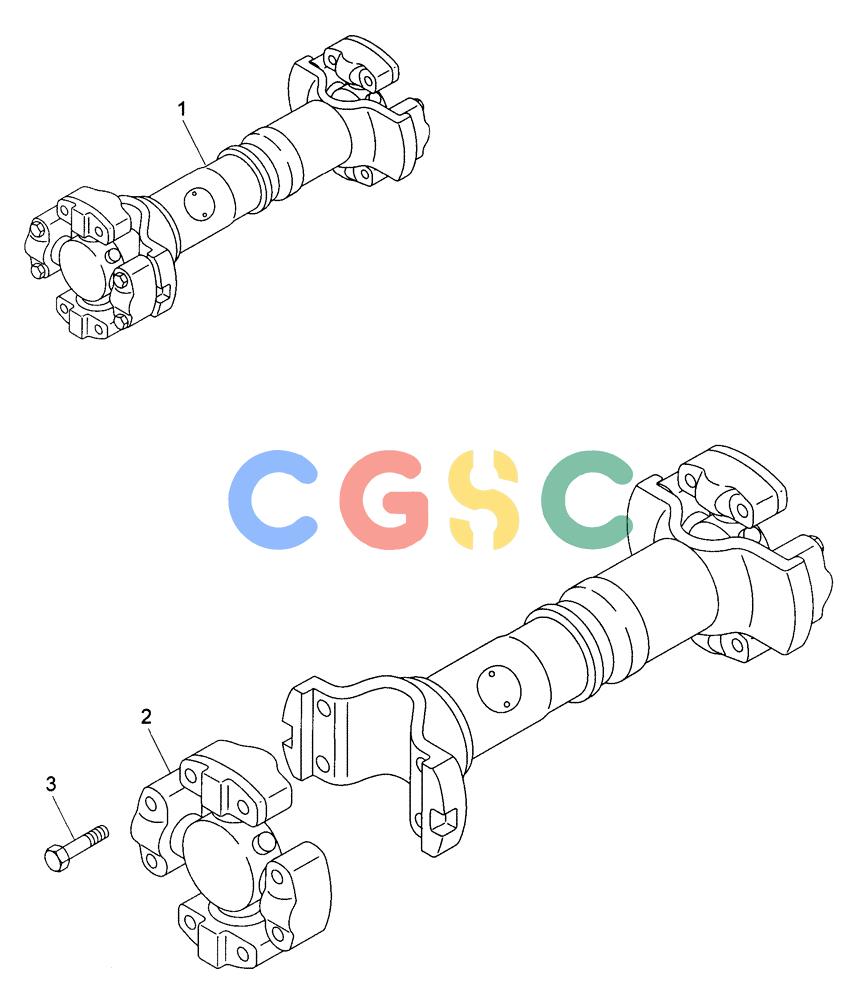 纽荷兰零件查询(AD300) - ARTICULATED DUMP TRUCK (1/01-) (1.255A[04A]) - DRIVE SHAFTS New Holland Constructuion
