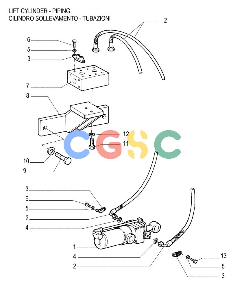 纽荷兰零件查询(FL145) - CRAWLER LOADER (N.A. VERSION) (11/98-) (9.523[03]) - RIPPER (RP) - 'RECO' New Holland Constructuion