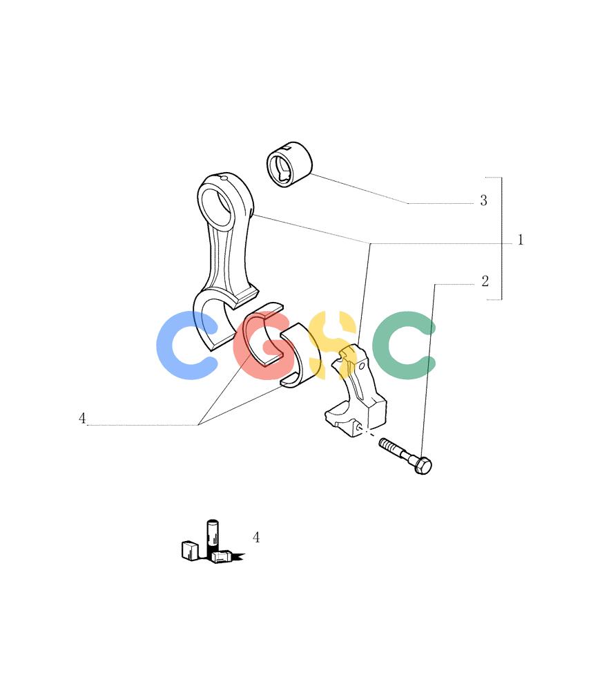 纽荷兰零件查询(DC150PS) - CRAWLER DOZER (0.081[01]) - CONNECTING ROD New Holland Constructuion