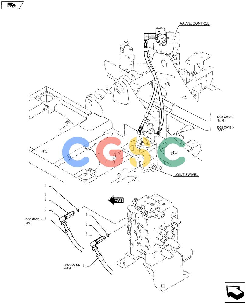 纽荷兰零件查询(E135BSRLC) - CRAWLER EXCAVATOR ASN YH06-08001 (01-021[04]) - HYDRAULIC LINES, UPPER New Holland Constructuion