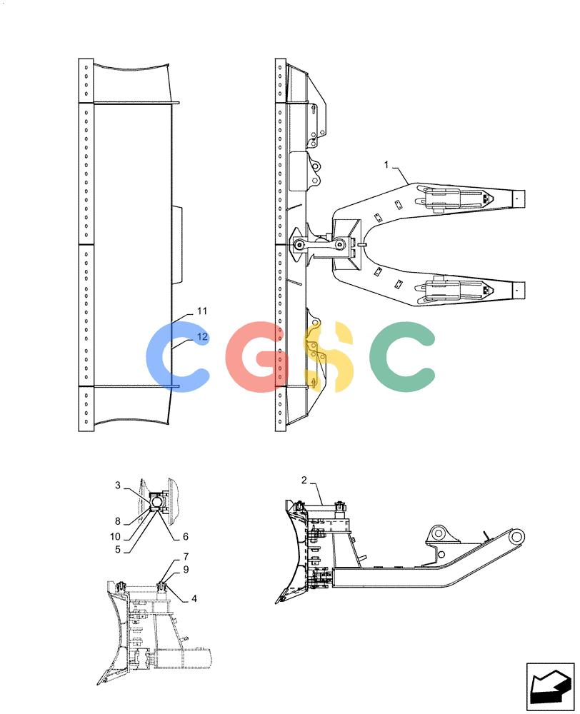 神钢零件查询(ED150-2) - BLADE RUNNER EXCAVATOR/DOZER ASN LH01-01001 (1/09-12/12) (02-013[00]) - DOZER ASSEMBLY (PTPA) Kobelco